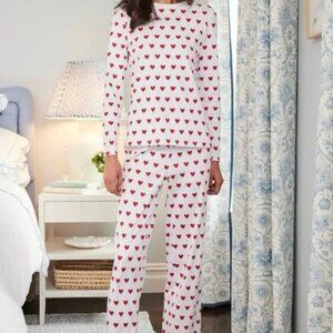 NTW - Pima Crew Long-Long Set in Classic Red Heart